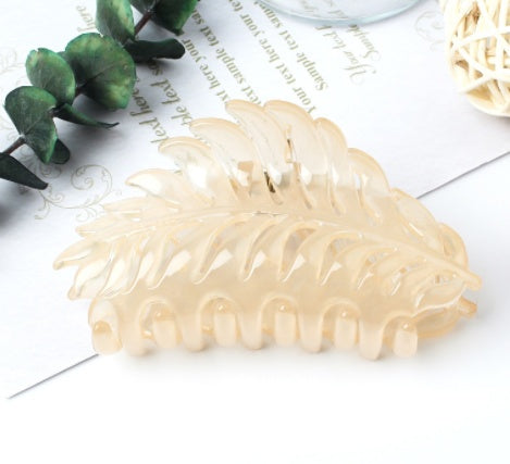 Version Of Leaf Hairpin Frosted Hair Catcher