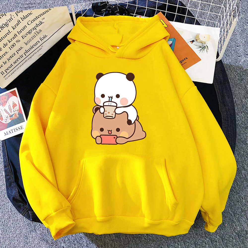 Bubu And Dudu パーカー レディース 美的グラフィック 楽しい かわいい