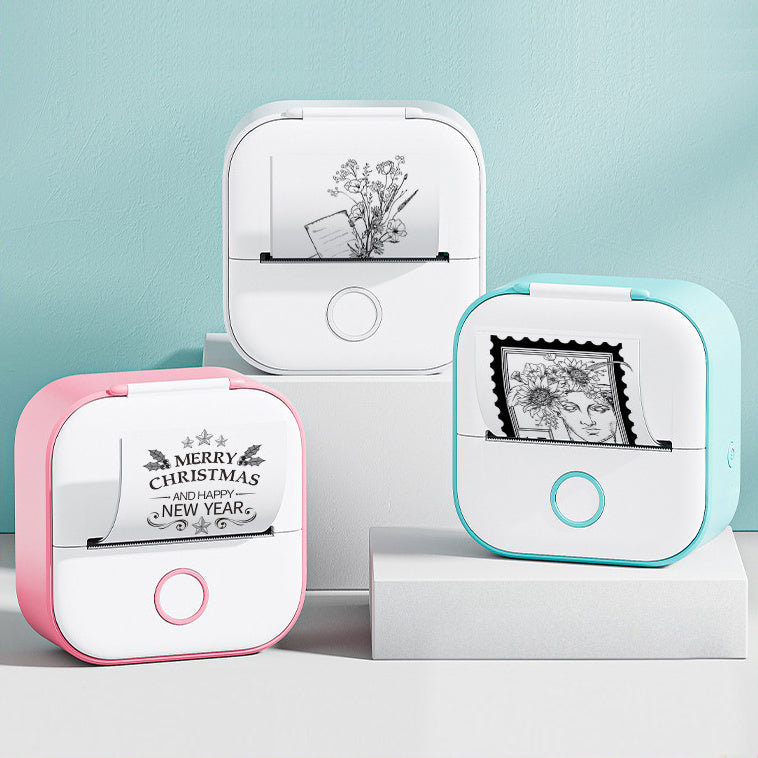 Portable Mini Bluetooth-compatible Thermal Label Printer Home Photo Printer