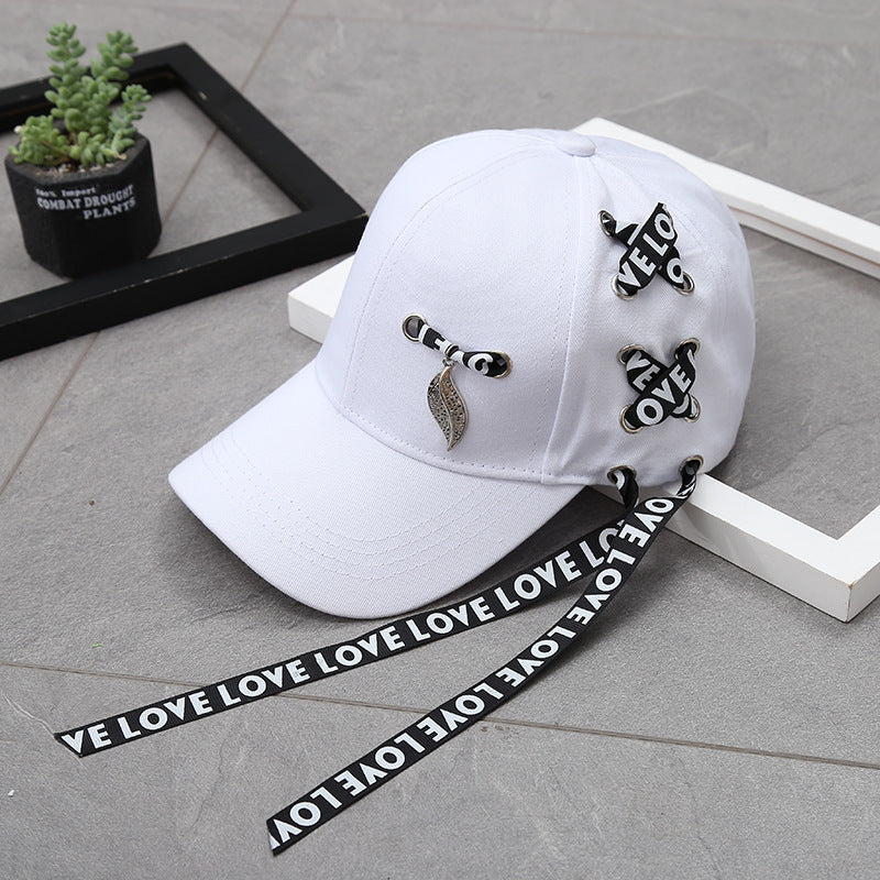 Women's Casual All-match Street Hat With Long Streamers