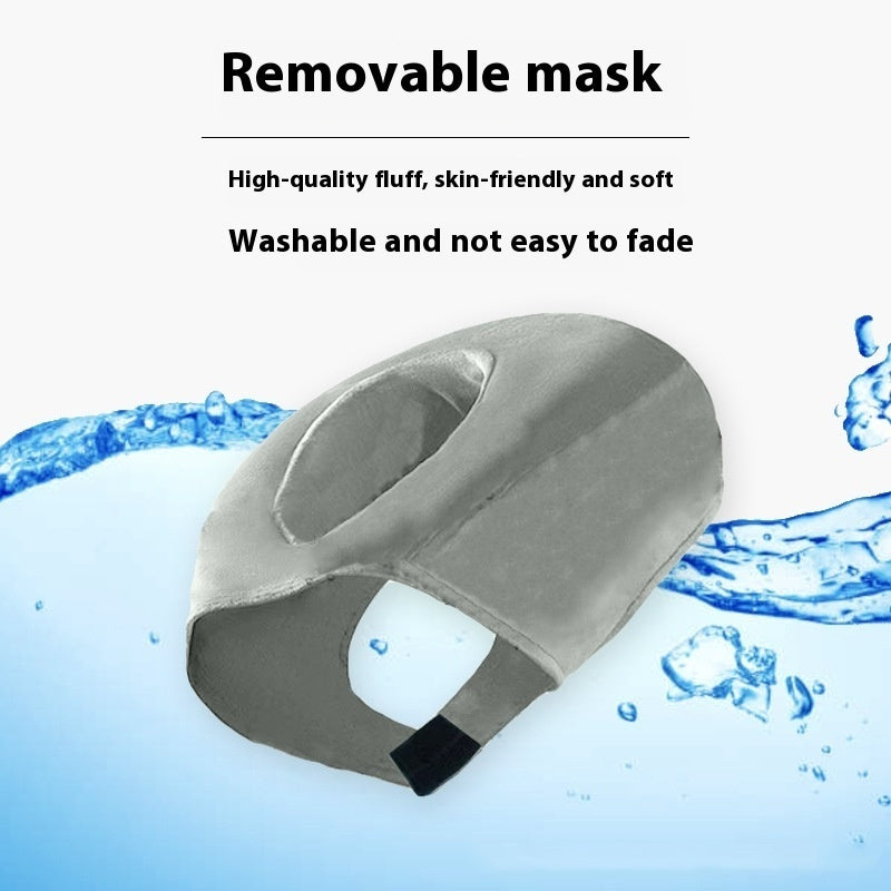 Portable Travel Inflatable Pillow Long Distance Ride Neck Pillow