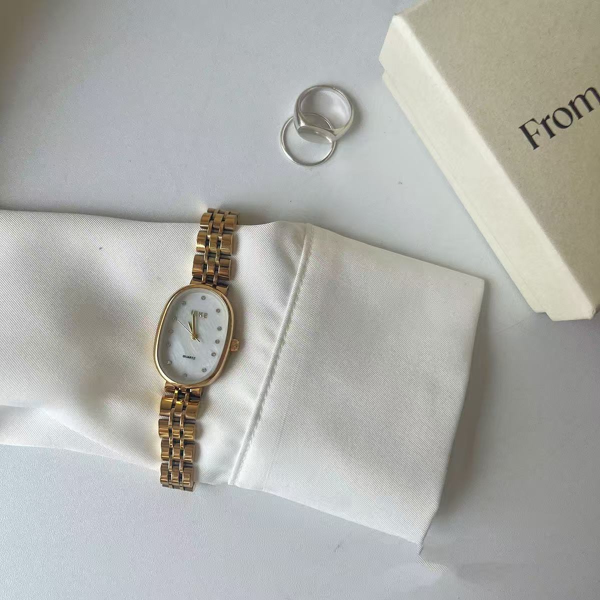 Ice Blue Fritillary Silver Watch