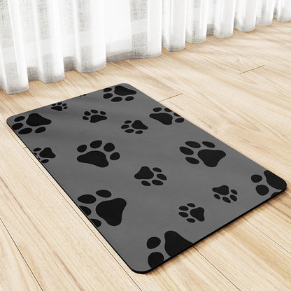 Minimalist Pet Feeding Mat Repeated Washing Water-absorbing Non-slip Mat