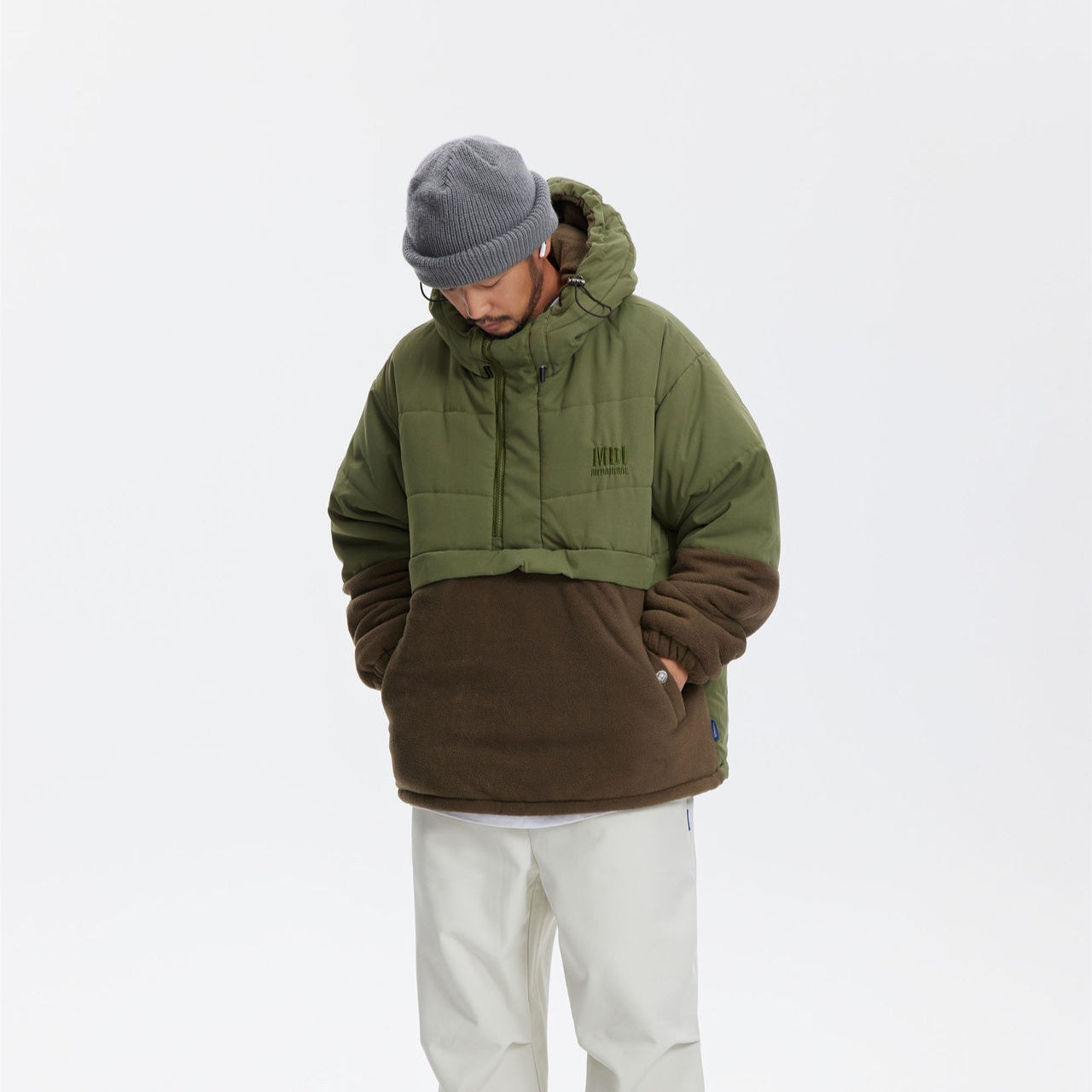 FLEECE STICHED THICKENED JACKET