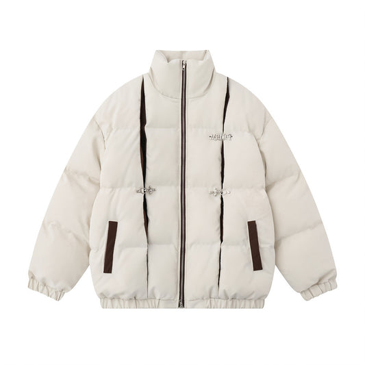 Stitching Design Two way Zipper Cotton padded Puffer