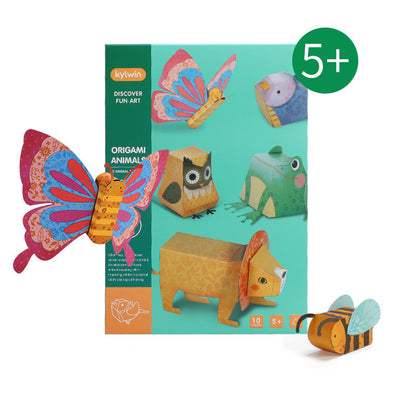 3D Three-dimensional Origami Robot Hand-assembled Toy