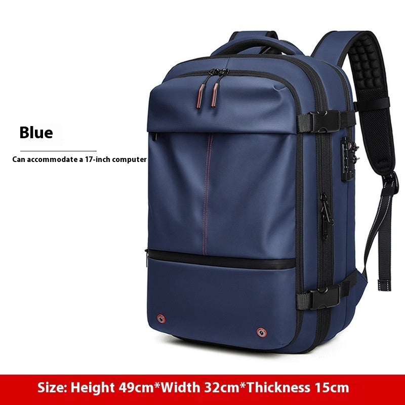 Travel Multifunction Backpack with Vacuum Compression Option & Vaccum Pump