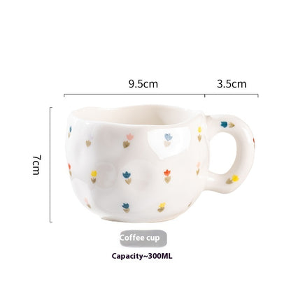 Cute Girl Heart Creative Hand-pinched Coffee Cup