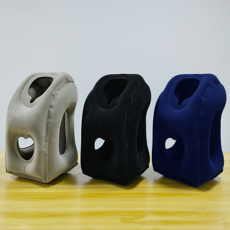 Portable Travel Inflatable Pillow Long Distance Ride Neck Pillow