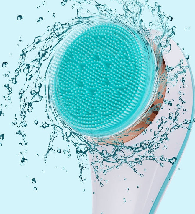 Electric Bath Brush Silicone Back Scrubber USB Rechargeable 2 Speeds Rotating Shower Brush