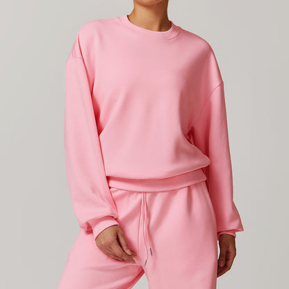 Spring Crew Neck Casual Women's Sweater Loose Long Sleeve