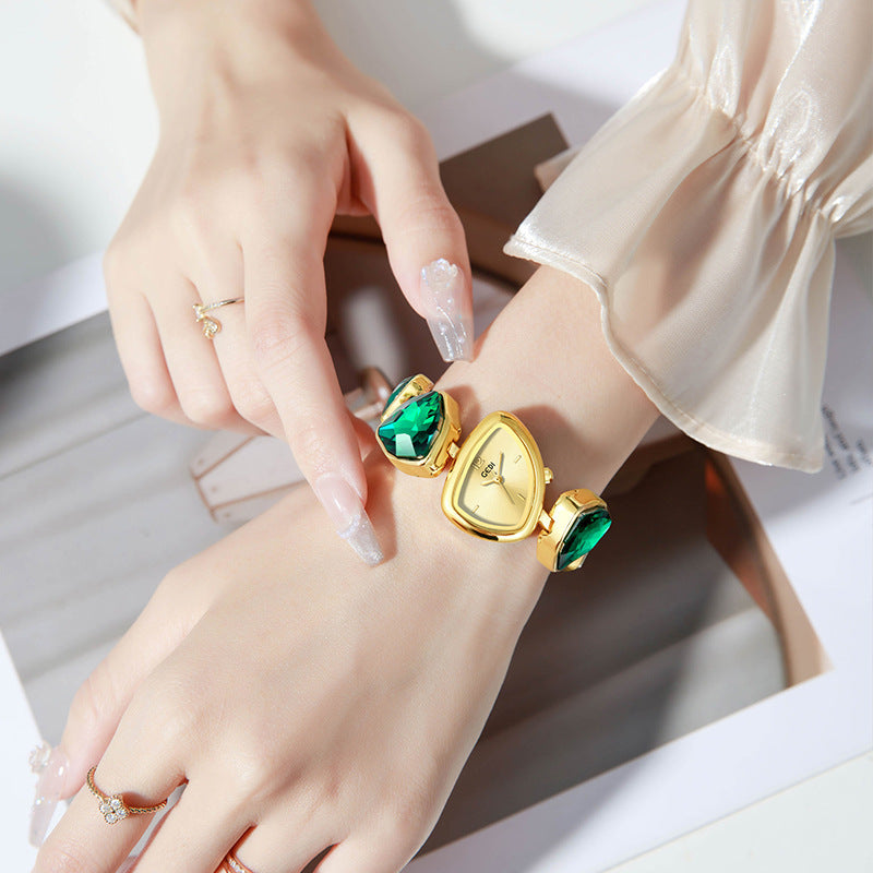 Light Luxury Crystal Diamond Bracelet Watch