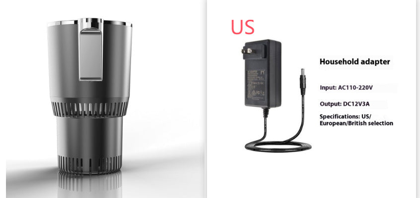 2 in 1 車用暖房＆冷房 12V スマートカーカップホルダー デジタル温度表示