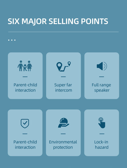 Walkie-Talkie 3KM Wireless Handheld USB Charging Parent-child Interaction Toys Gift