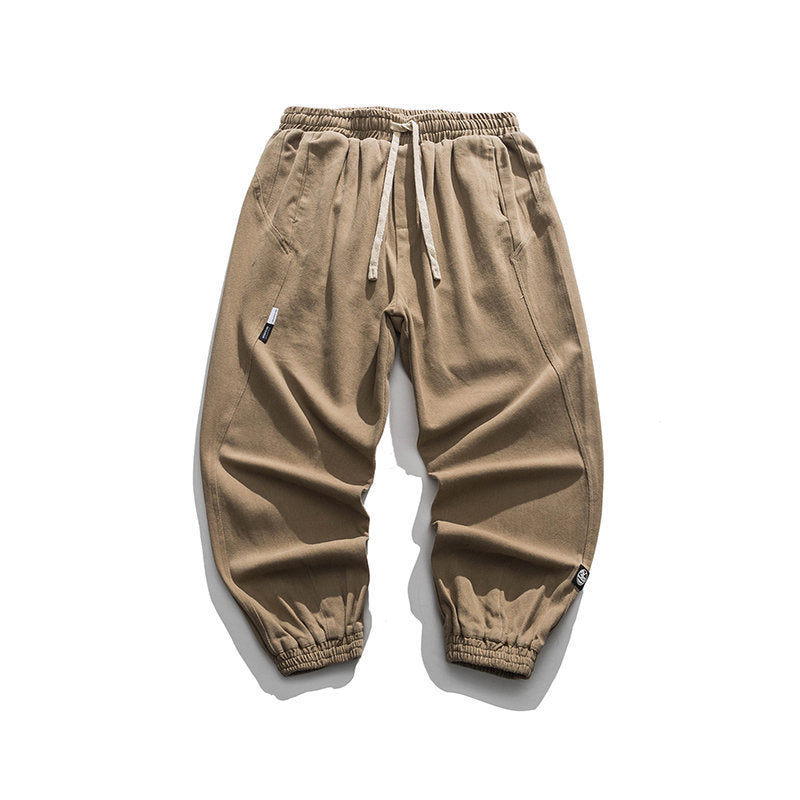 Retro Loose Fashion Youth Strappy Casual Pants