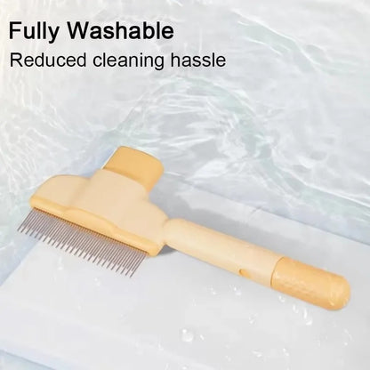 Pet Grooming Brush One-Click Hair Removal Gentle On Skin