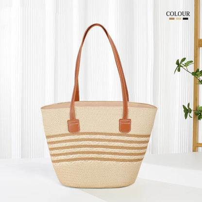 South Korea Vacation Style Raffia Woven Bag