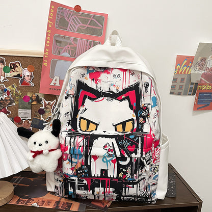 Harajuku Style Personalized Graffiti Backpack