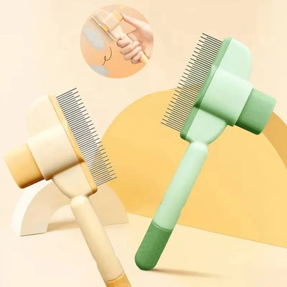 Pet Grooming Brush One-Click Hair Removal Gentle On Skin