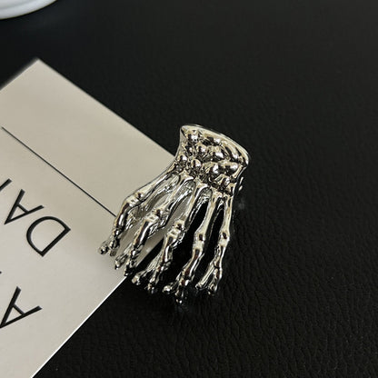 Metal Skeleton Hand Small Jaw Hair Claw Clip