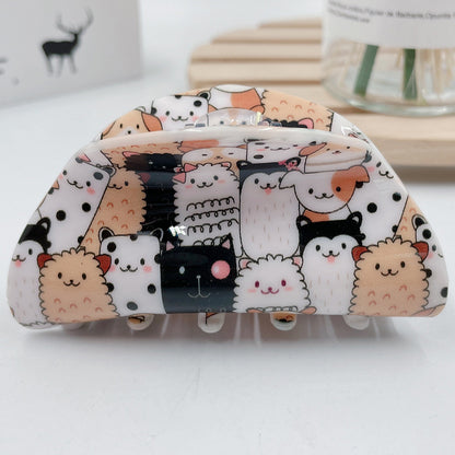 Cute Cartoon Print Hair Claw