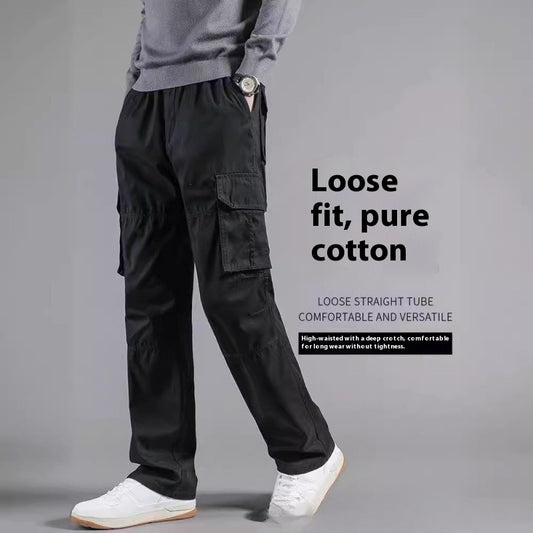 Men's Multi pocket Cotton Cargo Pants