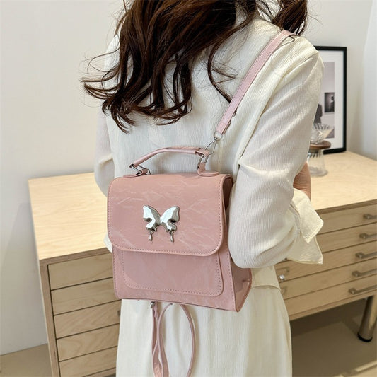 Mode Preppy Style Damen Tasche Hand-Trage-Rucksack