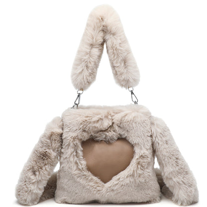 Women Fluffy Shoulder Bag Top-handle Bag