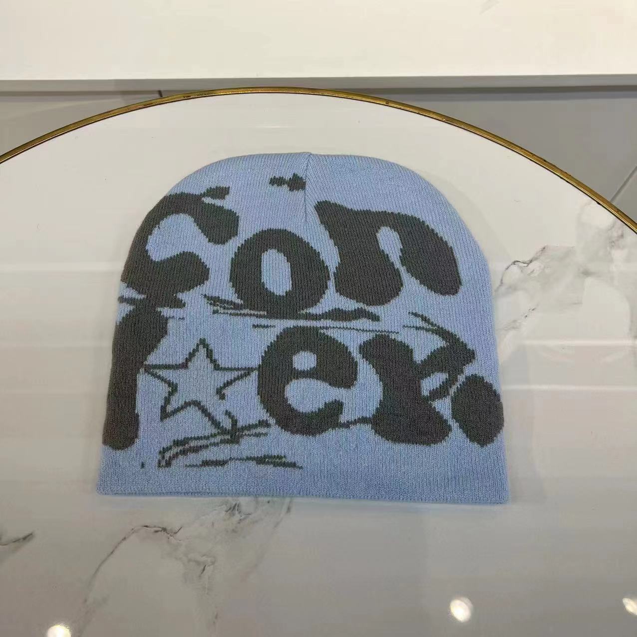 Warm Knitted Double sided Jacquard Beanie