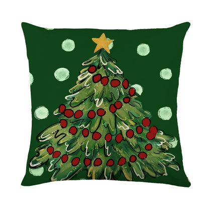 Christmas Decorations sofa Square Throw Pillow Cushion Cover