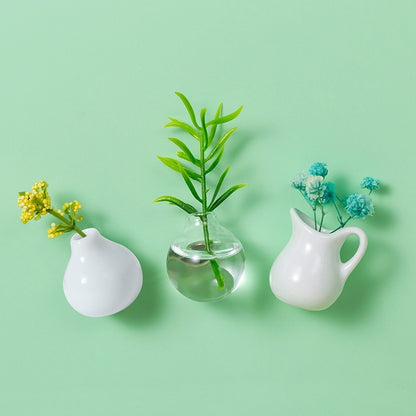 Three-dimensional Decoration Magnetic Ceramic Mini Vases