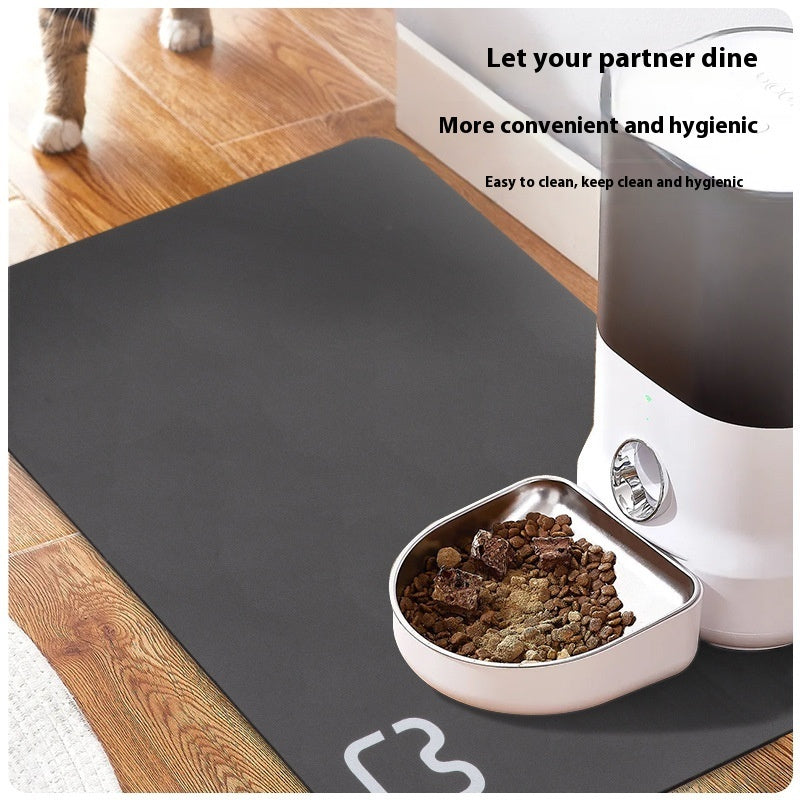 Minimalist Pet Feeding Mat Repeated Washing Water-absorbing Non-slip Mat