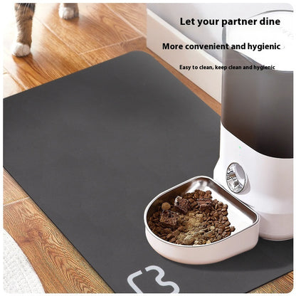 Minimalist Pet Feeding Mat Repeated Washing Water-absorbing Non-slip Mat
