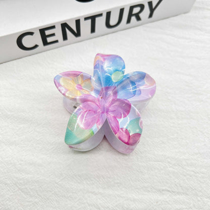 Color Blooming Plumeria Rubra Hair Clip
