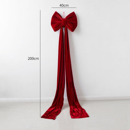 Christmas Decoration Velvet Large Bow Decoration