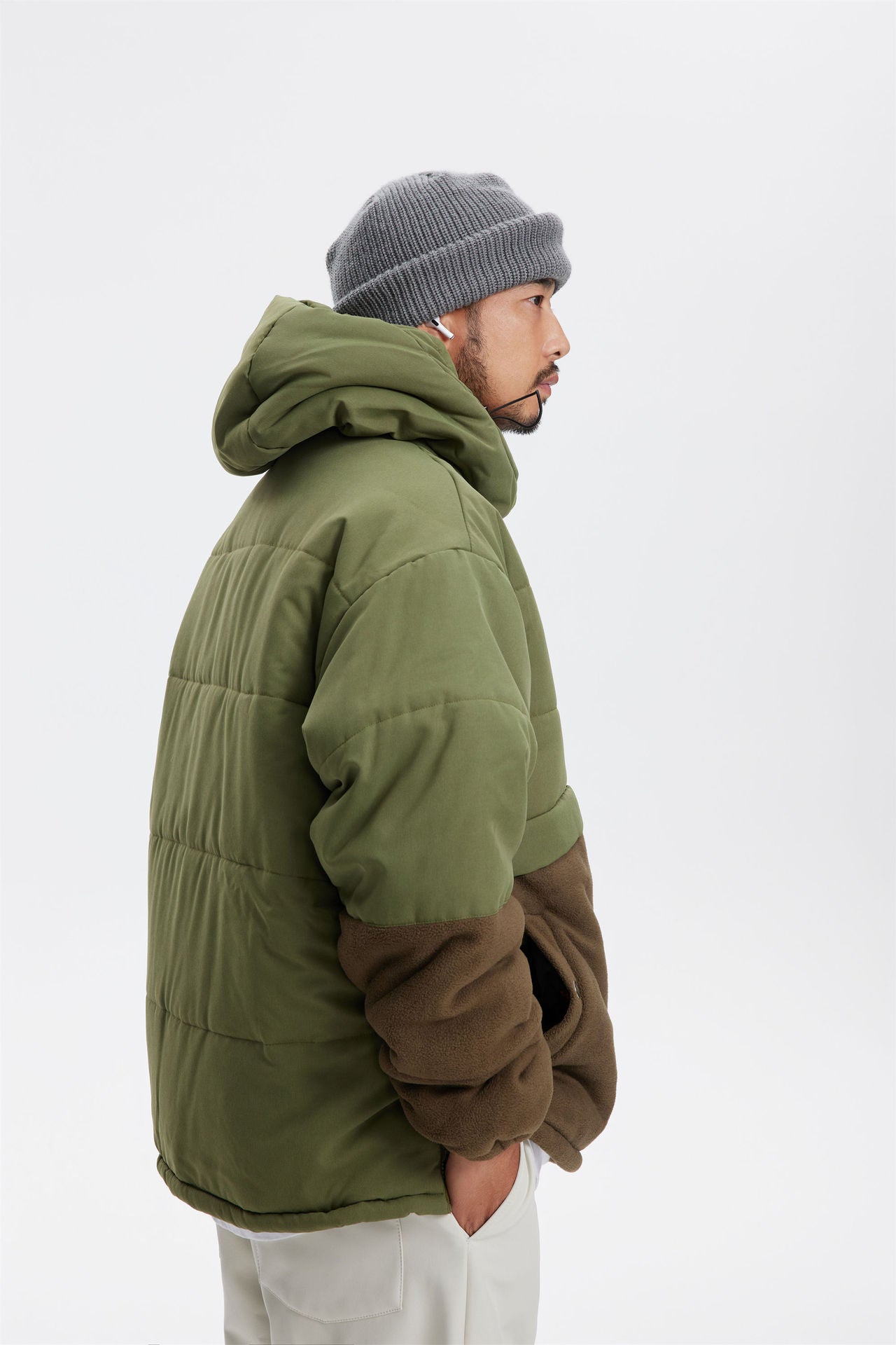 FLEECE STICHED THICKENED JACKET