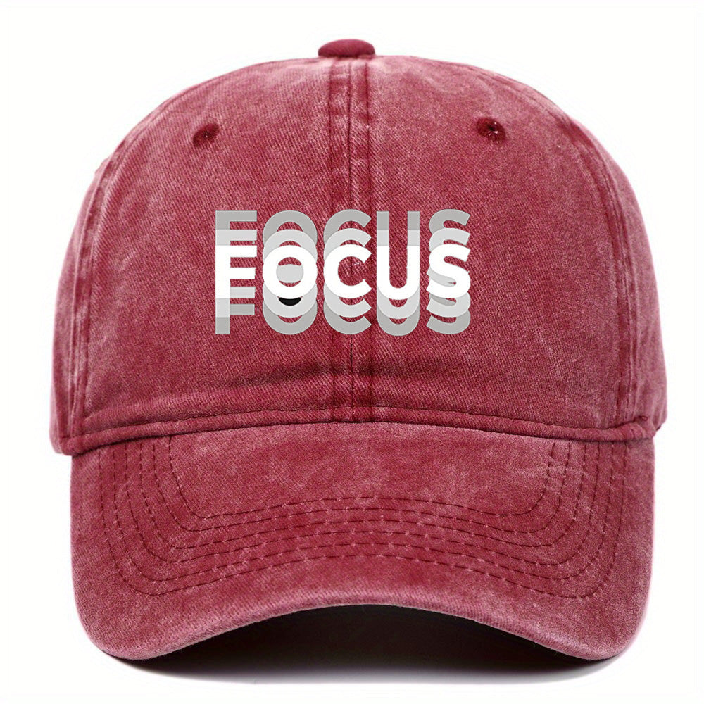 Washed All-match Letters  Summer Baseball Cap