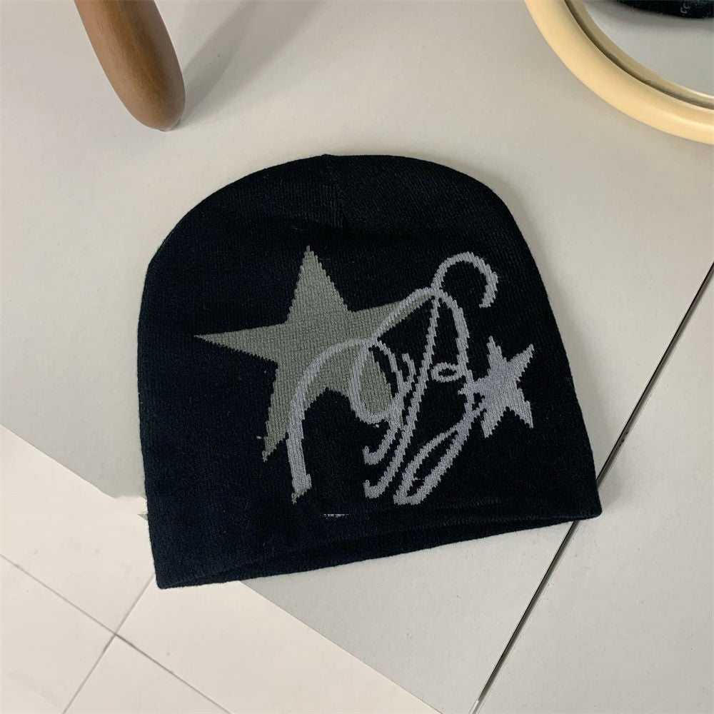 Rockstar Jacquard Knitted Beanie
