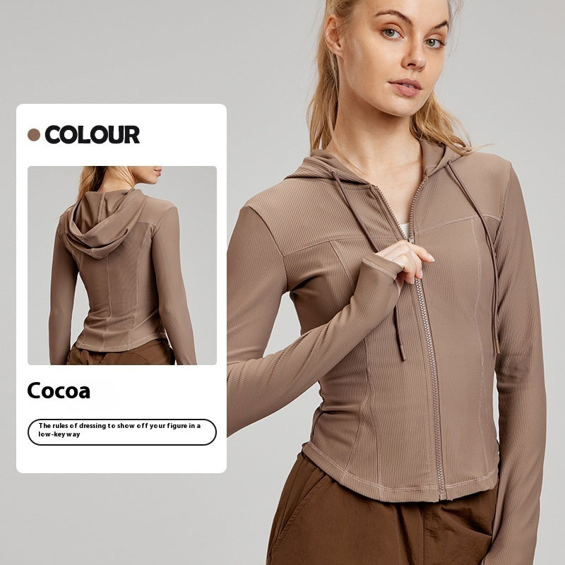 Long Sleeve Yoga Wear Coat