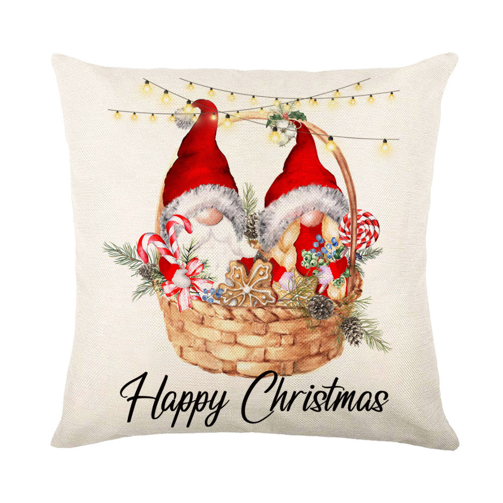Christmas Decorations sofa Square Throw Pillow Cushion Cover