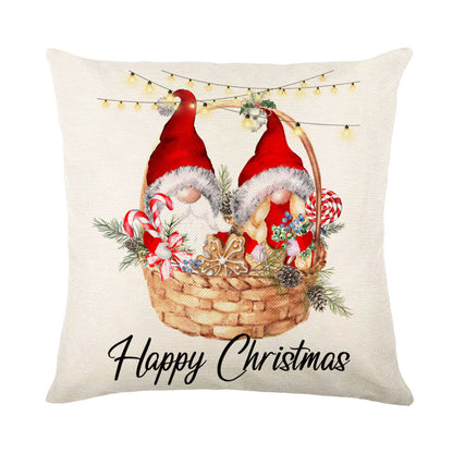 Christmas Decorations sofa Square Throw Pillow Cushion Cover