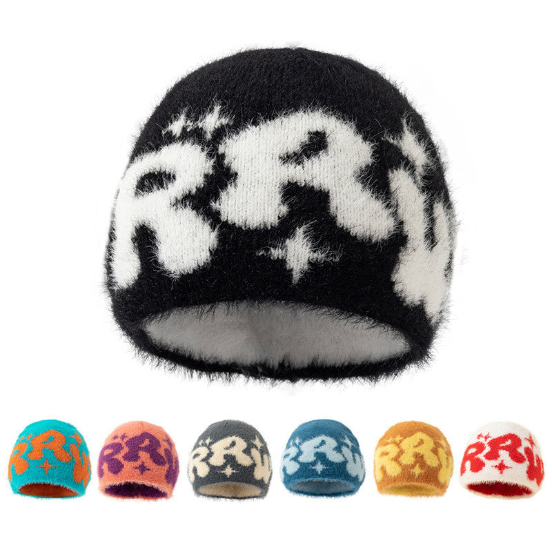 Women's Knitted Fashion Personalized Wool Cold Beanie Hat