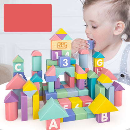 Macaron Large Particle Building Blocks Children's Early Educational Toys