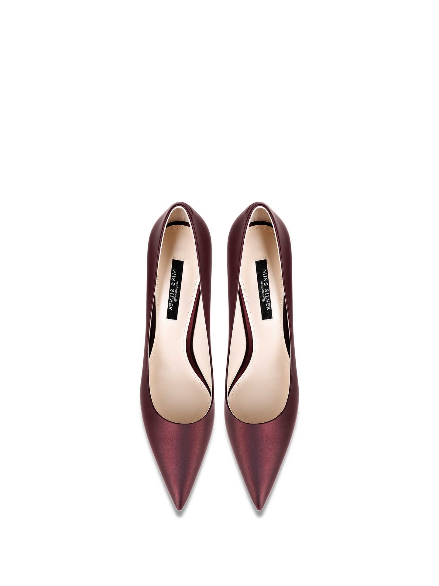 Pointed High Heels Women's Stiletto Heel Leather Pumps Lining material: sheepskin & Upper material: First layer cowhide