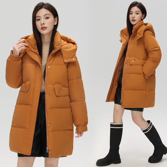 Modische Daunenjacke mit Baumwollfutter