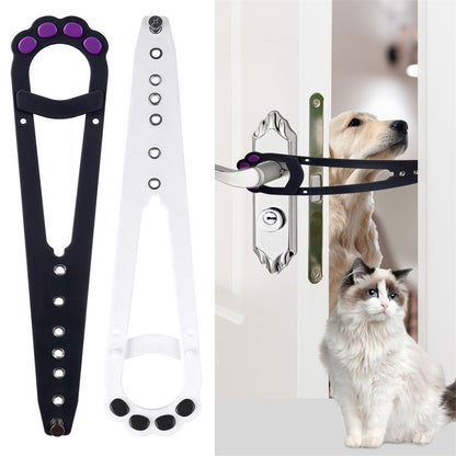 Pet Cat Door Holder Latch Prevents Dogs From Entering