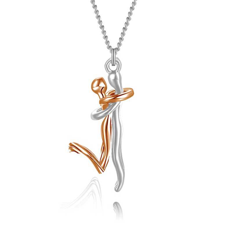 Love Hug Clavicle Chain Pendant Necklace