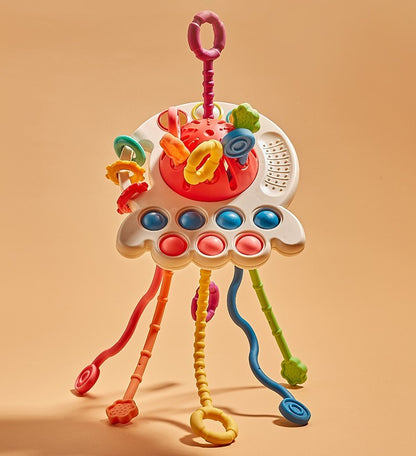 Baby's Funny Finger Puff Toy Can Be Pressed