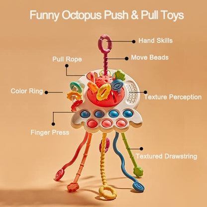 Baby's Funny Finger Puff Toy Can Be Pressed
