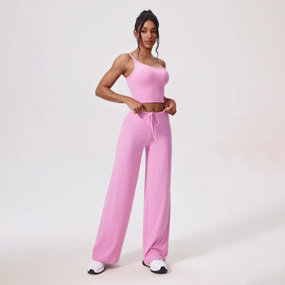 SLANT SHOULDER YOGA 2 PIECE SUIT